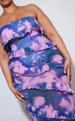 Plus Purple Printed One Shoulder Ruffle Maxi Dress -Goremje Style 7e0d87ea6f52be09eec4df414d8c59360820ab8e cnd4865 4