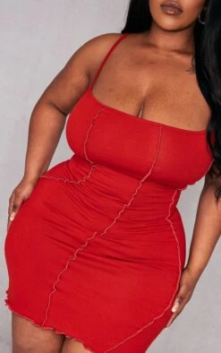 Plus Red Seam Detail Bodycon Dress 10 Plus Red Seam Detail Bodycon Dress -Goremje Style 7e964c77a4defd03e52871cae76c6a99843fe261 cnd2491 4