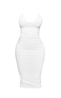 Shape Ivory Slinky Panelled Midi Dress -Goremje Style 800047ffb728a00f0d0474aa80c6ba1ea5bd5236 clx5709 6