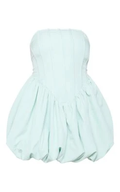Plus Sage Green Bandeau Puffball Dress -Goremje Style 821f15000ab22eeb8f9fb70cdee91db147b350fe cne0682 5