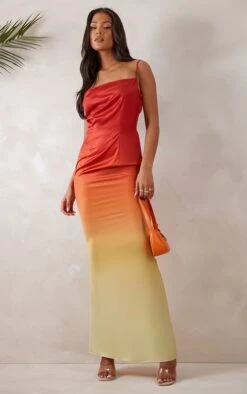Tall Orange Satin Ombre Maxi Dress -Goremje Style 8287d153f02b82a77aa19bda4ed1c0b8de8c076b cnd7272 3