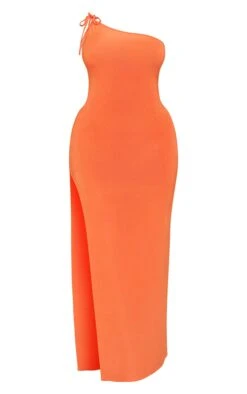 Shape Orange Slinky Tie Shoulder Midaxi Dress -Goremje Style 84c639e1520b5d02bd04c52ec1ff00aabbd1b39f cmy8127 6