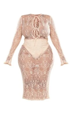 Plus Nude Lace Cut Out Midi Dress -Goremje Style 84e673ee9cf83f14808ca733ff7b68b5e558d5af cnc7296 5