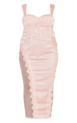 Plus Dusty Pink Lace Trim Corset Midi Dress -Goremje Style 857d9aed2af3d15dc028295bf8a0ce4f49c233d8 cne0738 5