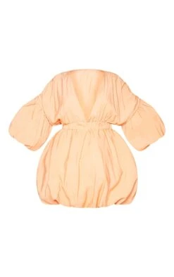 Plus Orange Puff Sleeve Puffball Hem Shift Dress -Goremje Style 889ef8f73e4494c0802d4c2c66a55e9c508abe0f cms2495 6
