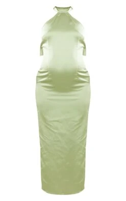 Maternity Sage Satin Maxi Dress -Goremje Style 8a0ff9582e554176805475782180731c5bfe3748 cnd7251 5