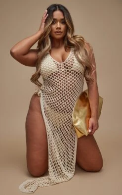 Shape Stone Crochet Knit Split Side Maxi Dress 9 Shape Stone Crochet Knit Split Side Maxi Dress -Goremje Style 8ad4ee581981607151a5b291c112d2268564ba76 cnd5174 3