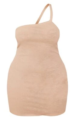 Shape Camel Sheer Mesh Asymmetric Strap Mini Dress -Goremje Style 8df81090dd0d8586082bf37fdf30e7a63bb95702 cnd7465 5