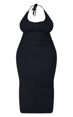Plus Black Knitted Plunge Maxi Dress -Goremje Style 8e8f969059b1922dcbf44c641e9d8e3aa87bf976 cmw2974 6