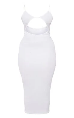 Shape Cream Soft Rib Front Cut Out Midaxi Dress -Goremje Style 91e427d6b44960bf1ee50f19045125bb0f7fbb59 cmy0764 6