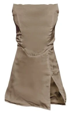 Petite Mocha Satin Bandeau Mini Dress -Goremje Style 9364007316e9cbdcebcf1a8b173f46cd2deed1a7 cnd0142 5