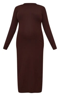 Maternity Chocolate Ribbed Longsleeve Midi Dress 11 Maternity Chocolate Ribbed Longsleeve Midi Dress -Goremje Style 9558e61f565fc54864e11e3f39071931d709484d cnd0829 5