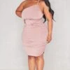 Plus Rose Ruched One Shoulder Bodycon Dress -Goremje Style 968f82dd87b0a231d462f105ae970ac31260fa2c cnd2490 3