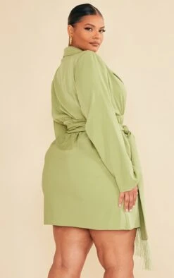 Plus Olive Wrap Front Tassel Belted Dress -Goremje Style 98ba1863dca8fe1dcdc823ab0ccea36bccc3d844 cnc7346 2
