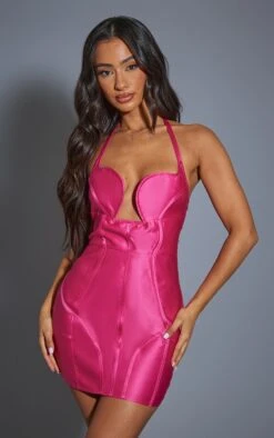 Petite Pink Satin Corset Mini Dress -Goremje Style 9901d9da22ec0cc52a4d7ad1c3464da1530eb05d cnd0140 1