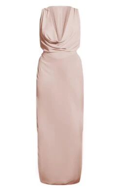 Plus Mushroom Sheer Chiffon Cowl Neck Maxi Dress -Goremje Style 9927caa9d52c413df0f8d341c03817c1429342c2 cne1018 5