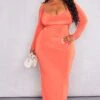 Plus Orange Slinky Strappy Sleeve Detail Maxi Dress -Goremje Style 99d14f71e0f89149c006595e35c490c82467e43c cnd8785 1