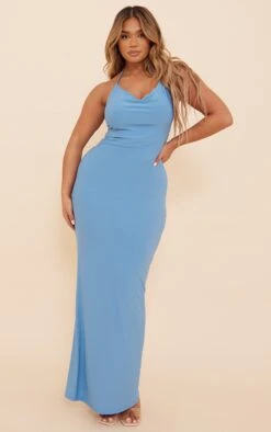 Shape Slate Blue Slinky Strappy Cowl Scoop Back Ruched Maxi Dress 8 Shape Slate Blue Slinky Strappy Cowl Scoop Back Ruched Maxi Dress -Goremje Style 9c5ffc560d983066807c52c4459cd46d438e9d59 cnd5120 2