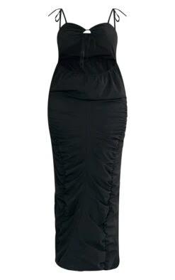 Plus Black Ruched Cut Out Midi Dress -Goremje Style 9f2d11f72b1572a68d389e71139c05ccf72a3f9d cnc9698 5