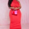 Plus Red Slinky Ruched One Shoulder Longline Midi Dress -Goremje Style 9f3ee924c054ec4d3b70fed45bb027126ca31f81 cna0081 1