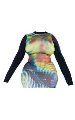 Plus Multi Body Print Bodycon Dress -Goremje Style 9f4d3bc8f8558fdfaf259cd9fb3752e1b479a6fd cnc1532 5