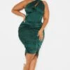 Plus Emerald Green One Shoulder Corset Ruched Satin Midi Dress -Goremje Style a0a7b2a213bf4405733400e73b652bed72edead7 cmu1335 1