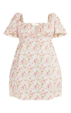 Plus Pink Ditsy Floral Puff Sleeve Shift Dress -Goremje Style a0dfa147b69f110d2acb3194434cf1a4c49a9557 cnc9714 5