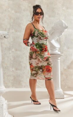 Plus Multi Floral Mesh Midaxi Dress -Goremje Style a310d0a26e10574e13aa1311d894e5c4e66b0d48 cnd3514 3