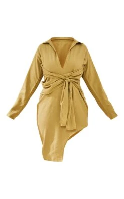 Plus Olive Linen Look Wrap Detail Shirt Dress 11 Plus Olive Linen Look Wrap Detail Shirt Dress -Goremje Style a3c9004ccdf0a85887efa93fdff21c147d13ea91 cnd6507 5