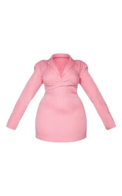 Plus Pink Layered Wrap Around Blazer Dress -Goremje Style a5623669287313b39027c53144d69eb73df7a770 cmt2615 5