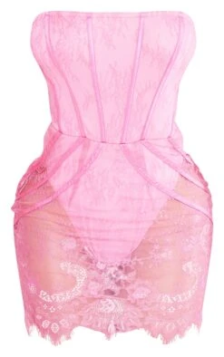 Shape Hot Pink Lace Corset Mini Dress -Goremje Style a65978fbcd44c7f9c5a97298dbd09b46f396d42c cne0602 5