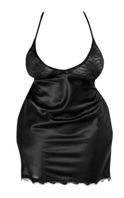 Plus Black Satin Lace Trim Slip Dress 11 Plus Black Satin Lace Trim Slip Dress -Goremje Style aa816d22f98914d0ef8d4e397b79c44e0bb67853 cnc9746 5