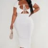 Plus Cream Soft Touch Jersey Cut Out Bust Midi Dress -Goremje Style ad49ec7a395583f92db7e964c15fca55dfab73a8 cnd4810 1