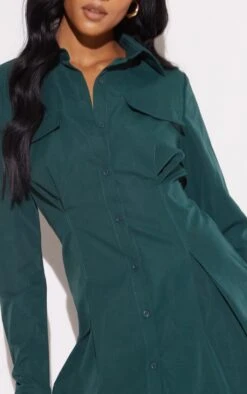 Tall Green Pocket Detail Cargo Cinched Waist Shirt Dress 10 Tall Green Pocket Detail Cargo Cinched Waist Shirt Dress -Goremje Style aed2c120c5ec7abd12f300f447c10b0d611489fc cmu9012 5