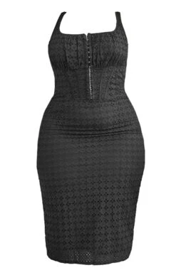 Plus Black Broderie Anglaise Corset Midi Dress -Goremje Style b10a1ae51db7842c1f6ac15de35ecfd7b31bf572 cmw4108 6