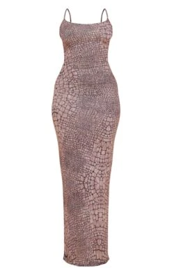 Shape Grey Printed Jersey Strappy Maxi Dress -Goremje Style b1a27b7aa7e955cfcc3a249853ddf61a216e639a cne2719 5