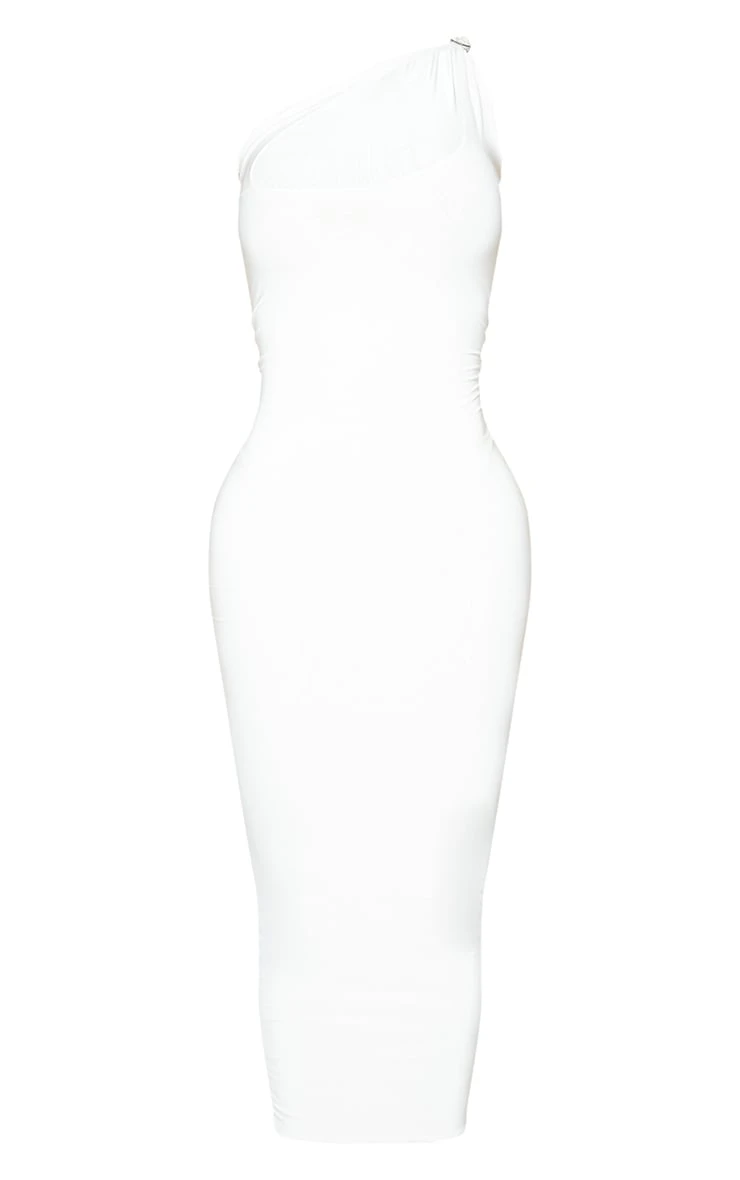Shape Cream Slinky Knot Shoulder Cut Out Midaxi Dress 7 Shape Cream Slinky Knot Shoulder Cut Out Midaxi Dress - Image 5