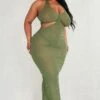 Plus Khaki Sheer Knit Cross Halter Neck Midi Dress -Goremje Style b30a37a2a8b68de5a70a5cf5e7dc4ad92cfcb2c1 cnc7957 1