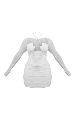 Shape Cream Mesh Corset Cut Out Bodycon Dress -Goremje Style b3c13dc5e725200e63f1cfb593900f4eccf8342b cnc8800 5