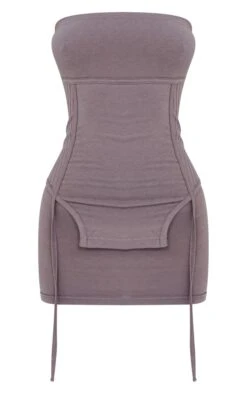 Petite Charcoal Bandeau Layered Mini Dress 11 Petite Charcoal Bandeau Layered Mini Dress -Goremje Style b4d9e30721eca475f8789907562f18d22a14afd0 cne2402 5