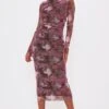 Tall Pink Floral Print Ruched Midaxi Dress -Goremje Style b50a6b7244f0a529bfaaf4dbb1418346a3591325 cnd3441 1