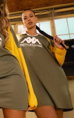 Kappa Plus Khaki Varsity T-shirt Dress