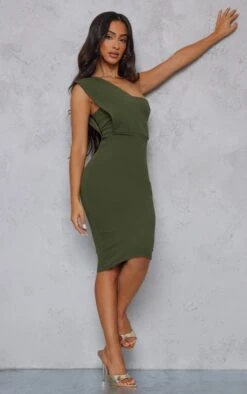 Petite Khaki One Shoulder Drape Midi Dress 9 Petite Khaki One Shoulder Drape Midi Dress -Goremje Style b8dd38f96f72e493304ac282a5407c1ae17c9c8f cnb9859 3