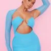 Shape Aqua Blue Mesh Lace Up Detail Overlay Bodycon Dress -Goremje Style bb6813a205332d19e52a6bc12e861b15e2e8f7d2 cmz3607 1