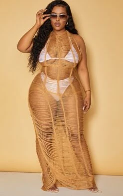 Plus Tan Tassel Knit Beach Dress 9 Plus Tan Tassel Knit Beach Dress -Goremje Style bf6263235bd4dd6b4b3a6ff1cb3d46fc65e2b935 cmw2950 4