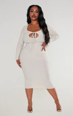 Plus Stone Soft Touch Tie Front Long Sleeve Dress 9 Plus Stone Soft Touch Tie Front Long Sleeve Dress -Goremje Style c2cf17336749241a4829b37f8d12d5755aac80f6 cnc9610 3