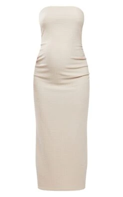 Maternity Stone Textured Bandeau Midaxi Dress 11 Maternity Stone Textured Bandeau Midaxi Dress -Goremje Style c8c4490b511c2e17d8cd147323547372e7d1be57 cne2186 5