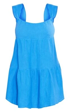 Plus Blue Textured Tiered Shift Dress -Goremje Style c962136e0b33cf0dfdf2ed98caf8e1a55f4b2909 cne4083 5