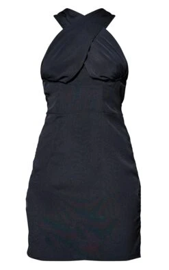 Petite Black Wrap Over Underbust Bodycon Dress -Goremje Style ca7d5f6cb2338f6d79360dfc1a7671eacb687296 cmt3166 6