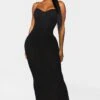 Shape Black Plisse Strappy Cup Detail Midaxi Dress -Goremje Style cb35fd660dd3fc5c4d9cebc0e50874b87e520d9d cmo5084 1